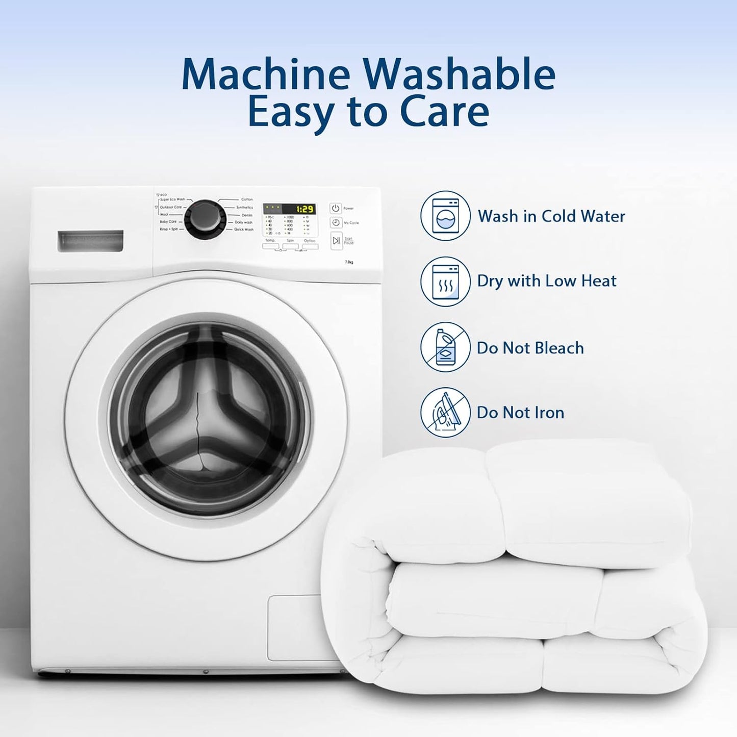 ELEMUSE Twin Cooling Bamboo Viscose Mattress Topper for Back Pain, Extra Thick Mattress Pad Cover, Plush Soft Pillowtop with Elastic Deep Pocket, Overfilled Down Alternative Filling