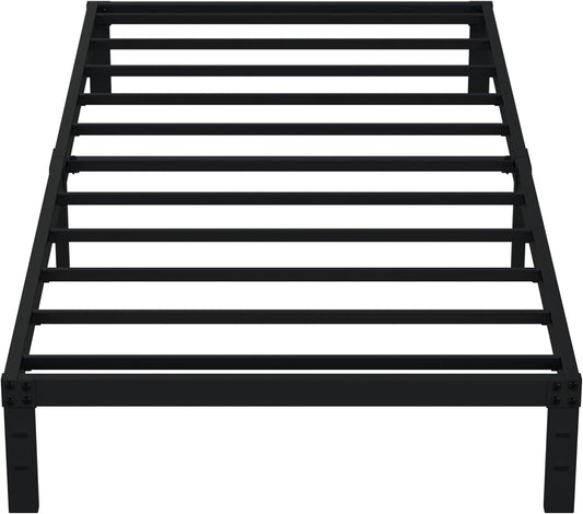 EMODA 10 Inch Twin XL Bed Frames No Box Spring Needed, Heavy Duty XL Twin Metal Platform Bed Frame, Noise Free, Easy Assembly, Black