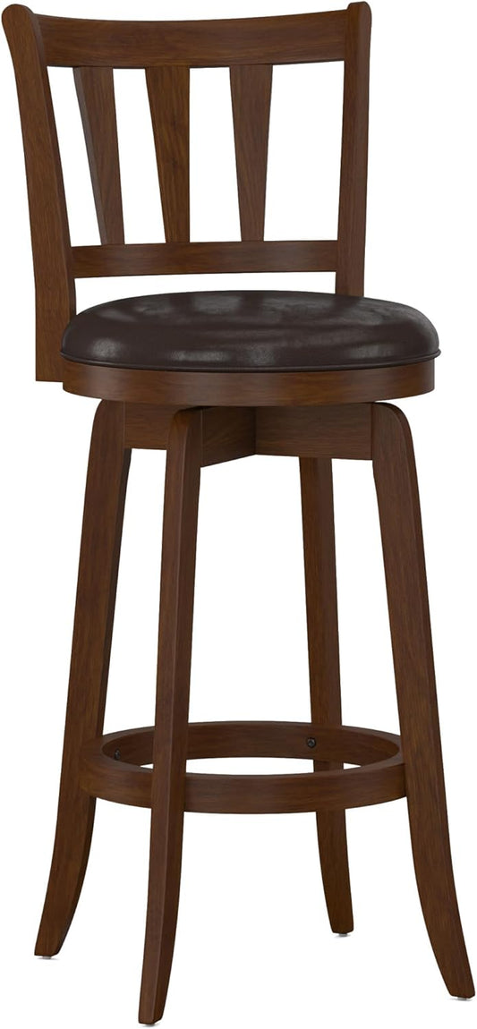 Hillsdale Presque Isle Swivel Stool, Bar Height, Cherry
