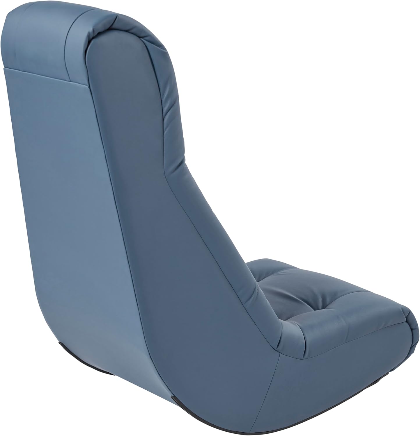 FDP Tufted Floor Rocker for Kids, Teens and Adults; Comfortable, Ergonomic Chair for Reading, Playing Video Games, or Watching TV - Powder Blue, 10488-PB