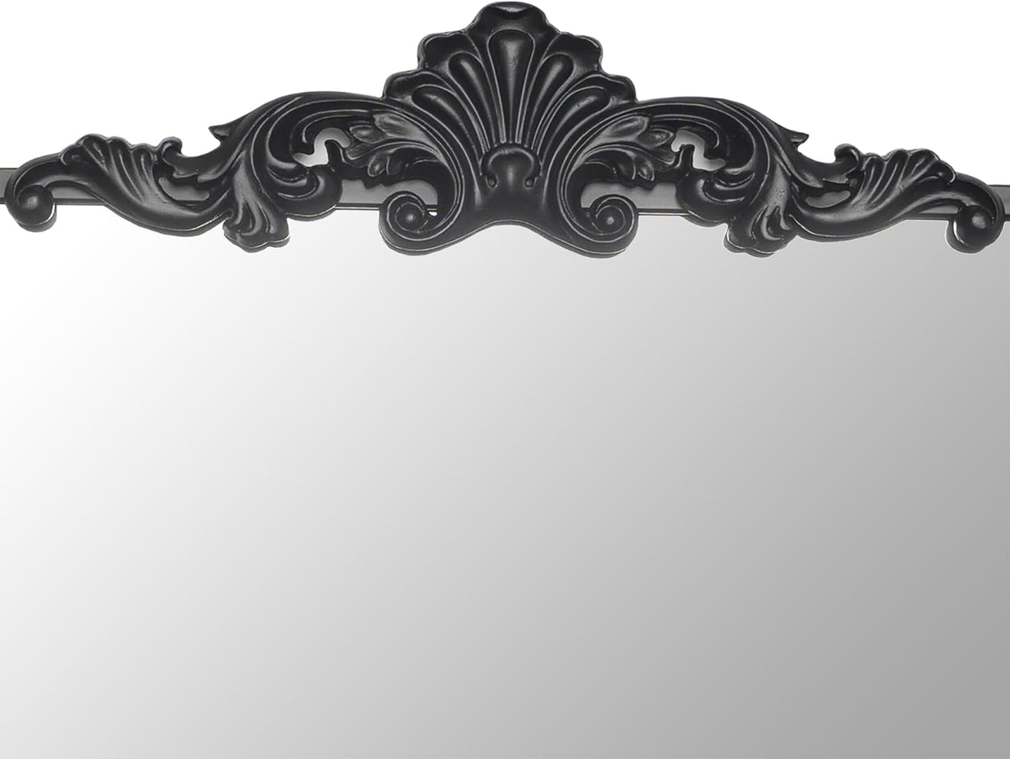Ruomeng Traditional Wall Mirror, Black Bathroom Mirror Baroque Inspired Wall Décor, Accent Mirror for Vanity Entryway and Living Room, 19” x 30.5”