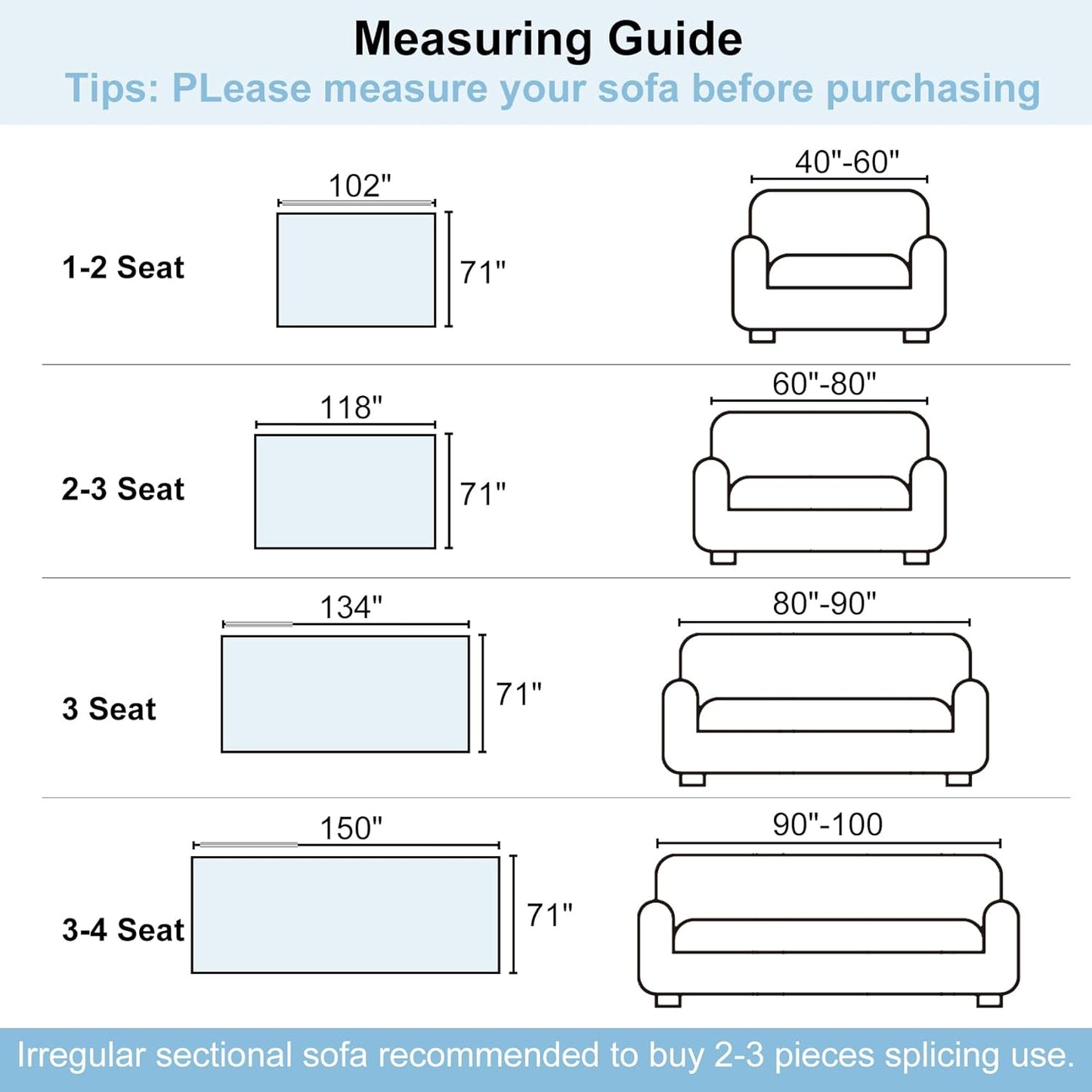 Boho Sofa Cover, Couch Covers for 3 Cushion Couch Sofa Pet Friendly, Sofa Cover Washable, Soft Chenille Living Room Couch Covers Slipcover, Pet Furniture Protecto (1# Grey, 71" x 150")