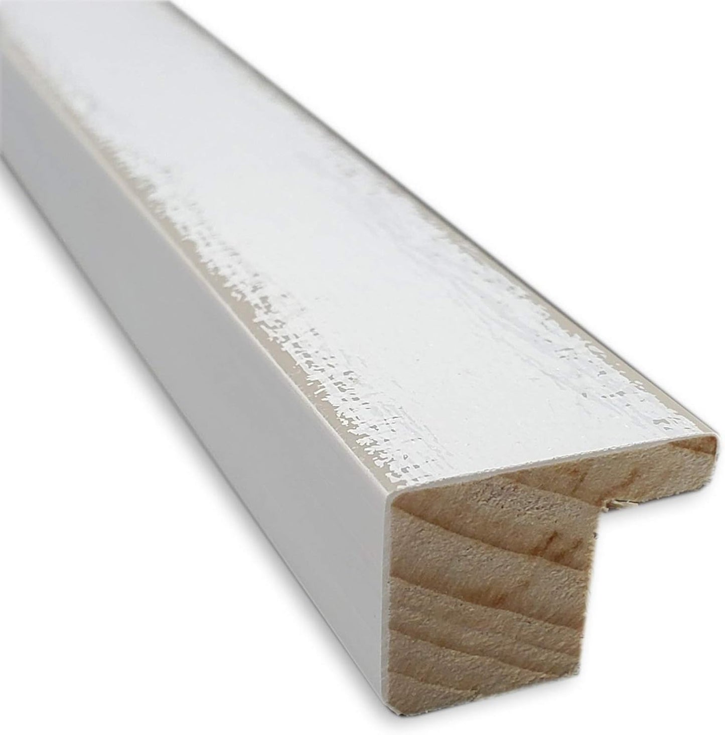 Amanti Art White Bathroom Mirror for Over Sink, 21x21 Breeze Distressed White Square Vanity Mirror, Medium Country Rustic Wood Frame, Hangs Horizonally and Vertically, Bathroom Wall Decor, Beveled