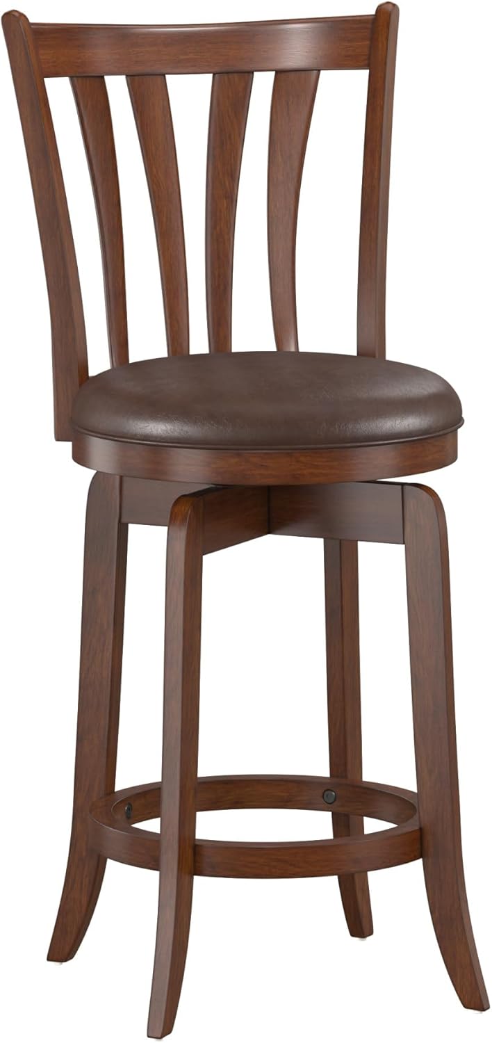 Hillsdale Savana Swivel Counter Stool, Cherry