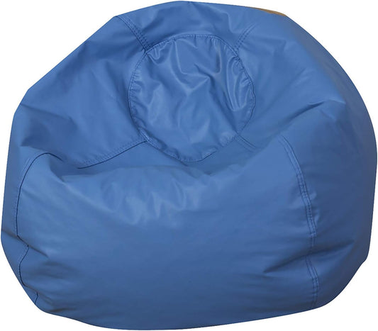 Children's Factory 35" Kids Bean Bag Chairs, Flexible Seating Classroom Furniture, Beanbag Ideal for Boy/Girl Toddler Daycare or Playroom, Blue (CF610-005)