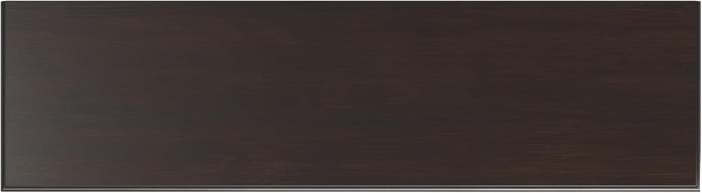 SIMPLIHOME Connaught SOLID WOOD 67 inch Wide Traditional Large Sideboard Buffet Storage Cabinet in Dark Chestnut Brown for the Living Room, Entryway and Family Room