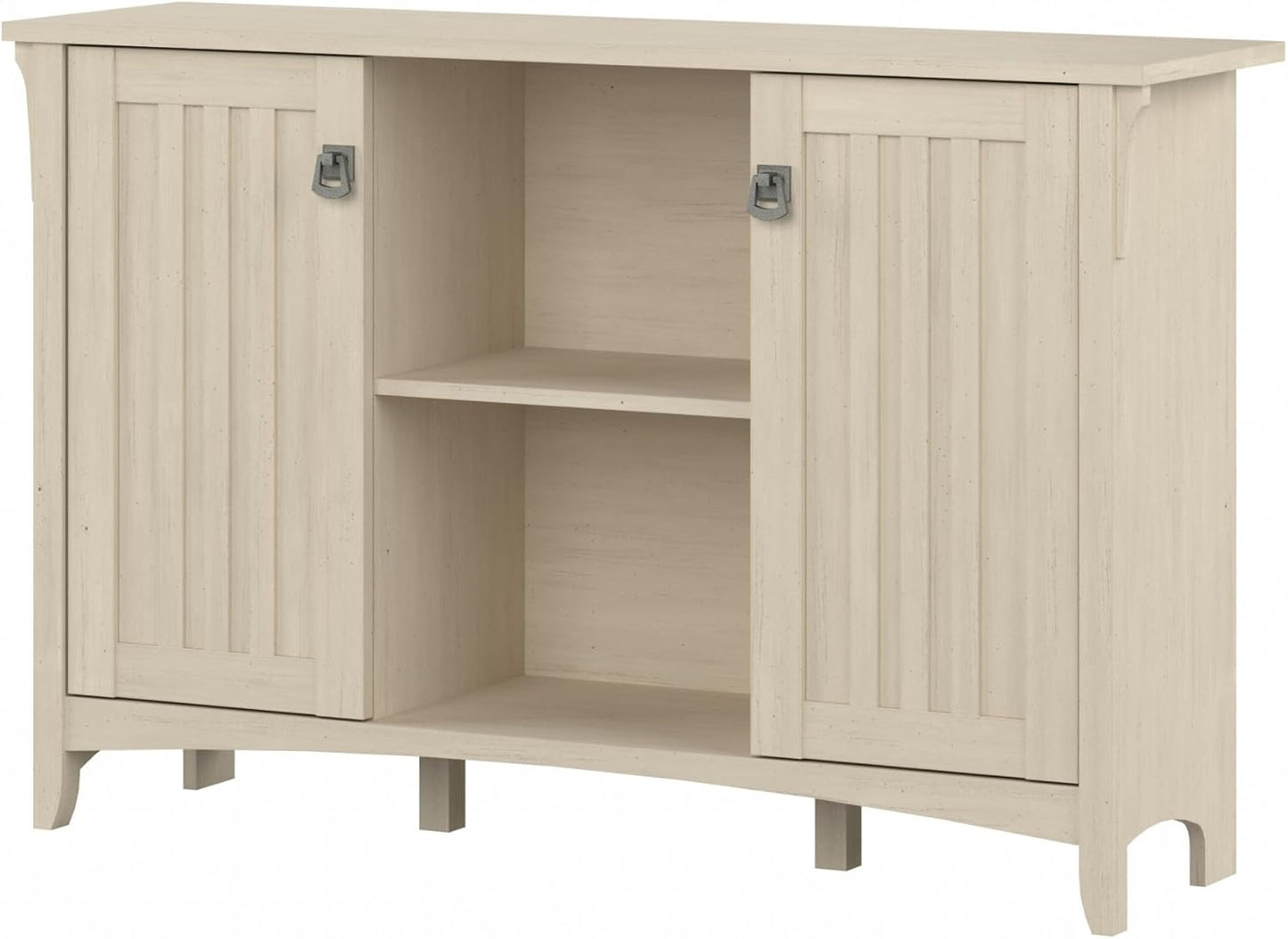 Bush Furniture Salinas Accent Storage Cabinet with Doors and Shelves, Farmhouse Cabinet Buffets & Sideboards