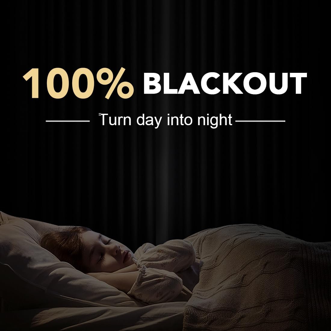 H.VERSAILTEX Linen Curtains 100% Blackout Curtains for Bedroom 63 inch Long Full Light Blocking Nature Linen Blended Window Curtains for Living Room Nickel Grommet (2 Panels, Heathered Tea)