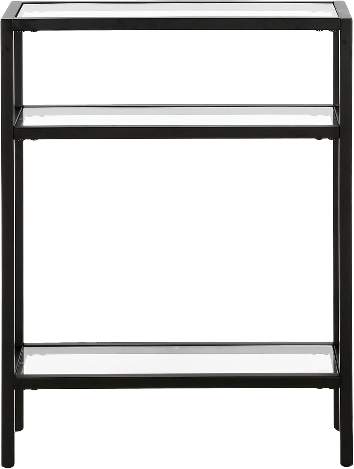 Henn&Hart 22" Wide Rectangular Console Table in Blackened Bronze, Entryway Table, Accent Table for Living Room, Hallway