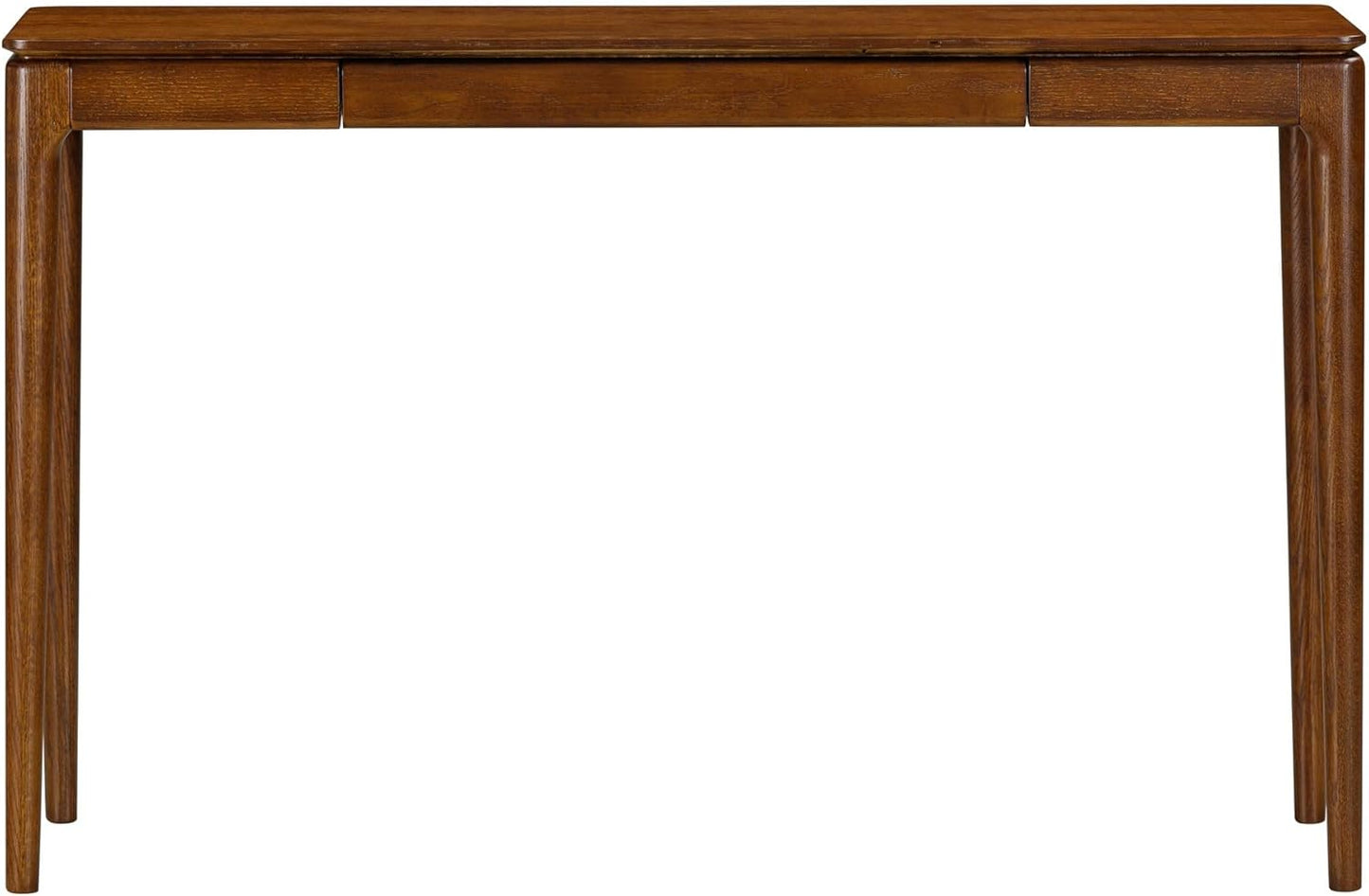 NTC Mingle Modern Wooden Rectangle Console Table with Hidden Drawer – Waterproof & Heat Resistant, Dark Walnut