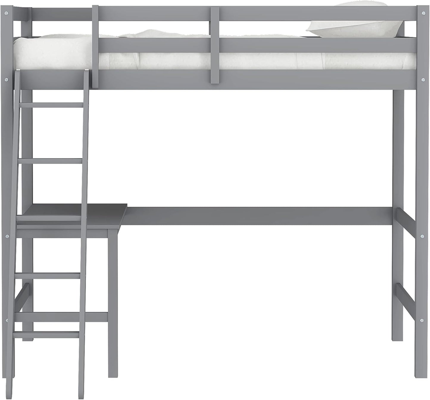Hillsdale Furniture Caspian Twin Loft Bed, Gray