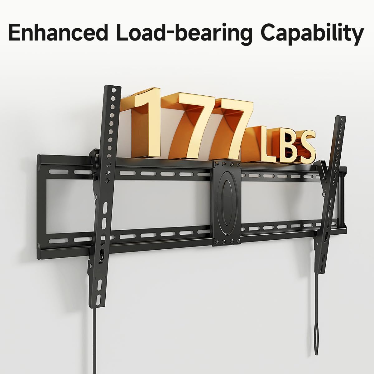 Suptek Tilt TV Wall Mount Bracket for Most 42-90 inch TV, Universal Mount with Max 800x400mm VESA and 154lbs Loading Capacity, Fits Studs 16” 18“ 24" Apart, Low Profile with Bubble Level (MT5084)