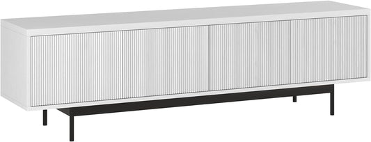 Henn&Hart Whitman, 70'' Rectangular TV Stand, White