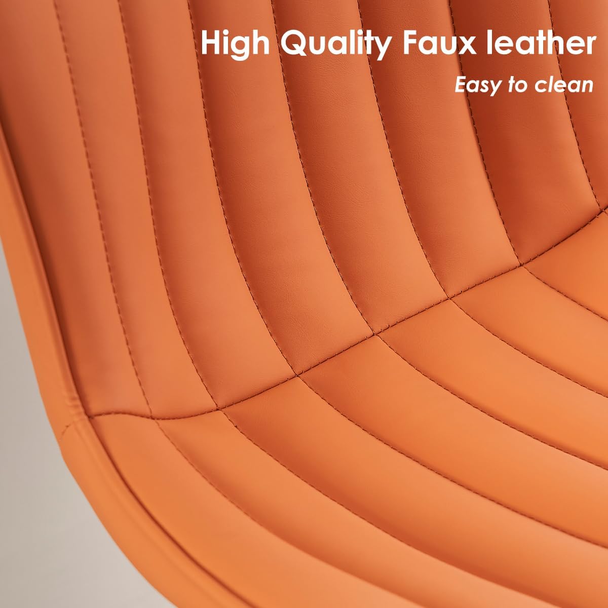 YOUNUOKE Counter Height Bar Stools Kitchen Island Barstools Set of 2 Adjustable Swivel Counter Stool Bar Height Island Chairs with Back, Camel