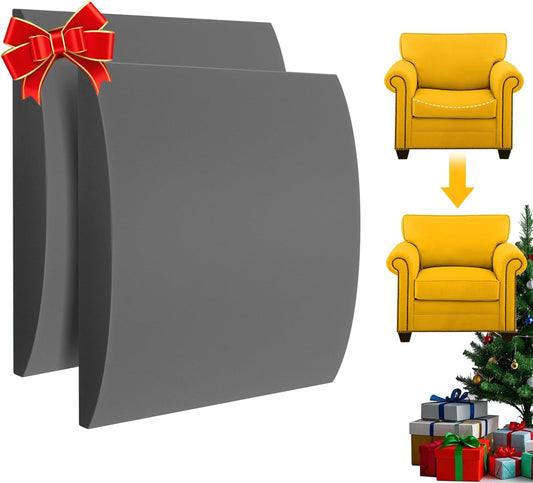 Couch Cushion Support for Sagging Seat Sofa Couch Supports for Sagging Cushions Curved High Density Foam Grey Pack of 2