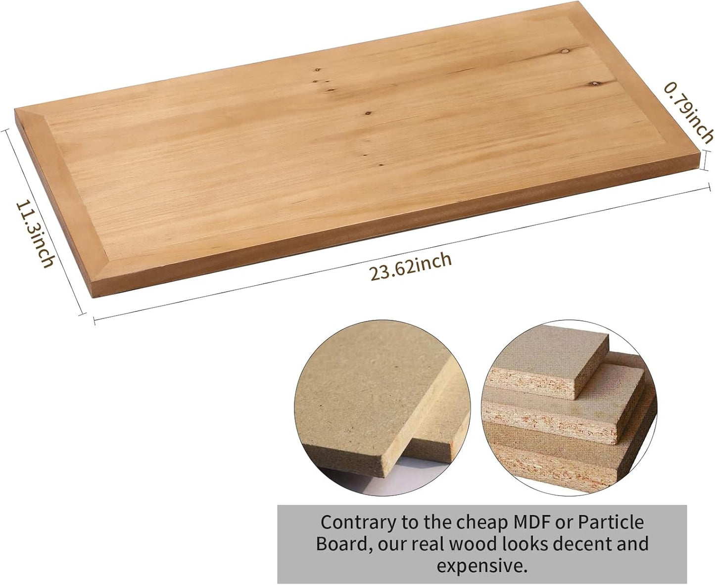 Crofy Rustic Bookshelf, 2 Tier Real Wood Bookshelf, Metal Book Shelf for Storage, Black Bookcase, 12.6" D x 23.62" W x 22.83" H