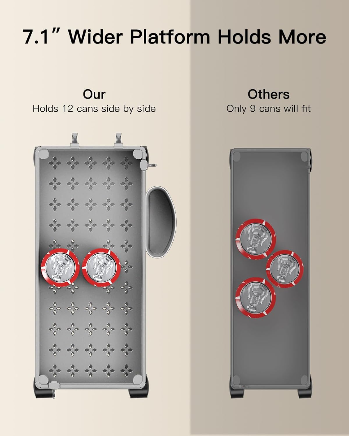 Pipishell Slim Storage Cart with Wheels - 3 Tier Bathroom Organizers and Storage Cart - Rolling Carts for Bathroom, Kitchen, Narrow Space, Laundry Room,Grey