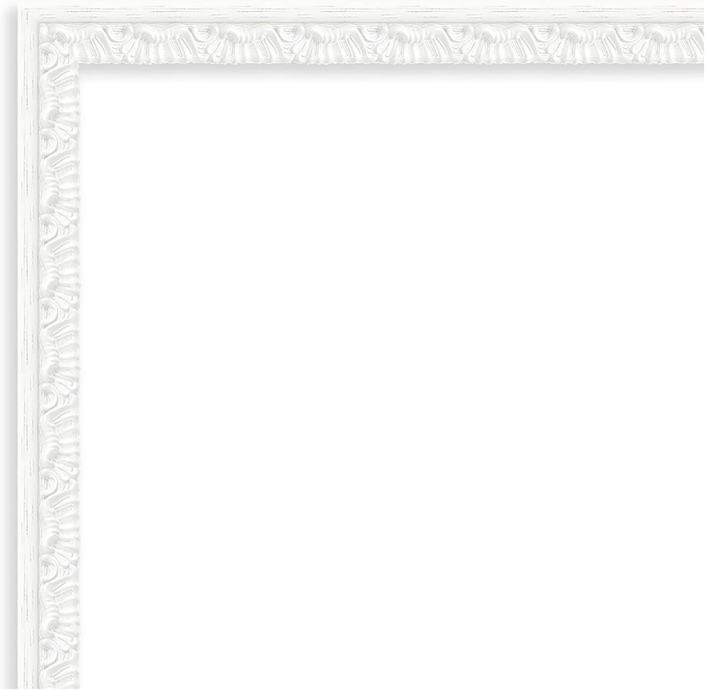 Amanti Art White Bathroom Mirror for Over Sink, 24x30 Bethany White Rectangle Vanity Mirror, Large Traditional Wood Frame, Hangs Horizonally and Vertically, Bathroom Wall Decor, Beveled Edge