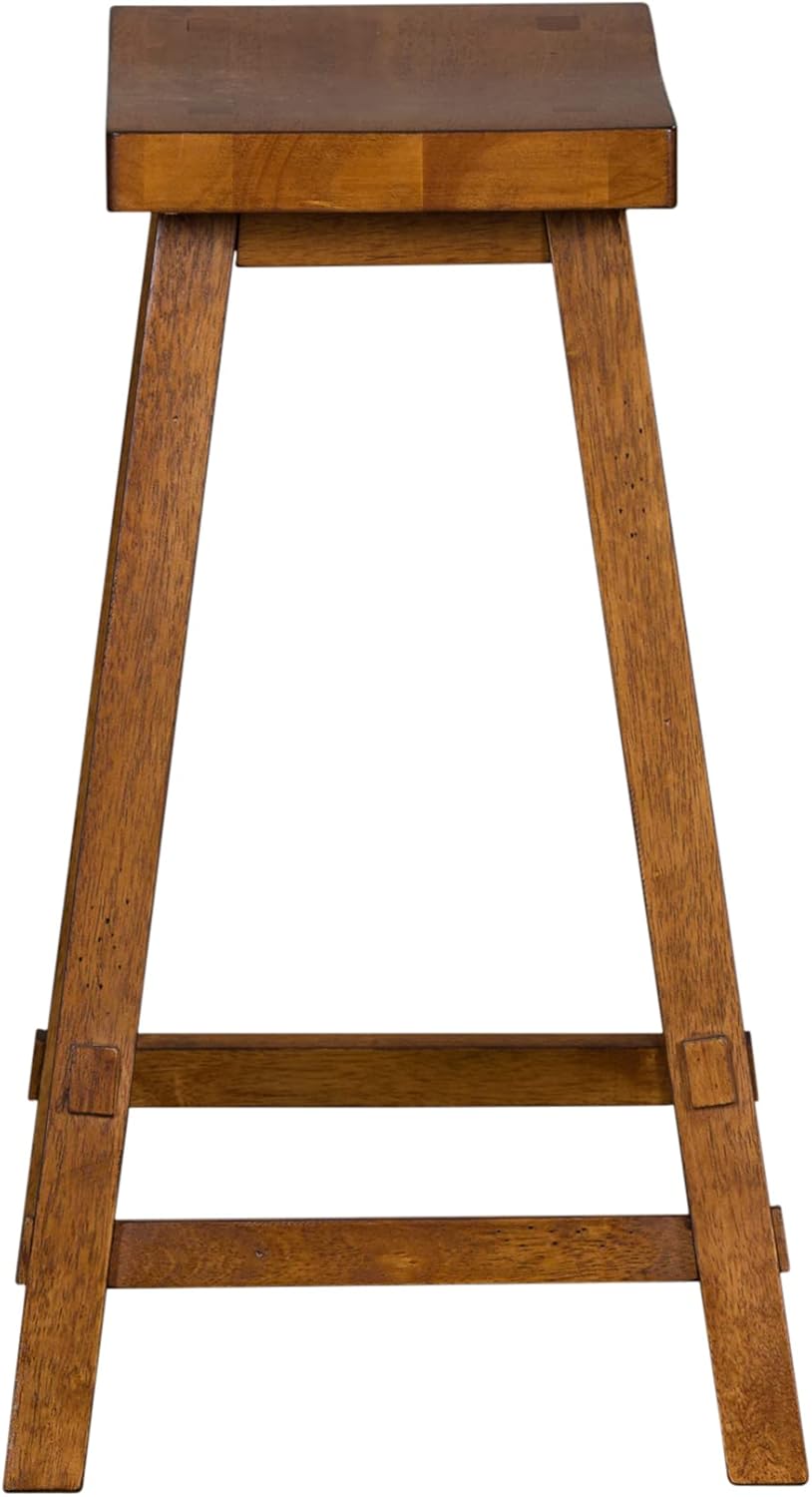 Liberty Furniture Industries Creations 24 Inch Sawhorse Counter Stool - Tobacco, W20 x D14 x H24
