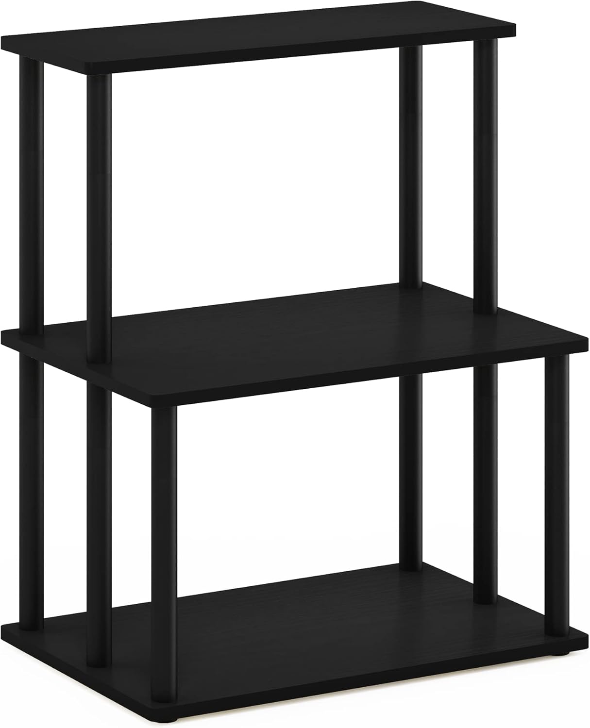 Furinno Turn-N-Tube 3-Tier Toolless Kitchen Storage Shelf, Americano/Black
