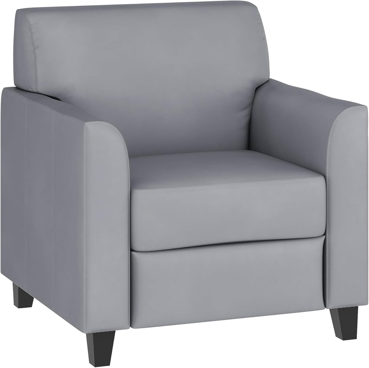 Flash Furniture HERCULES Diplomat Series Gray LeatherSoft Chair