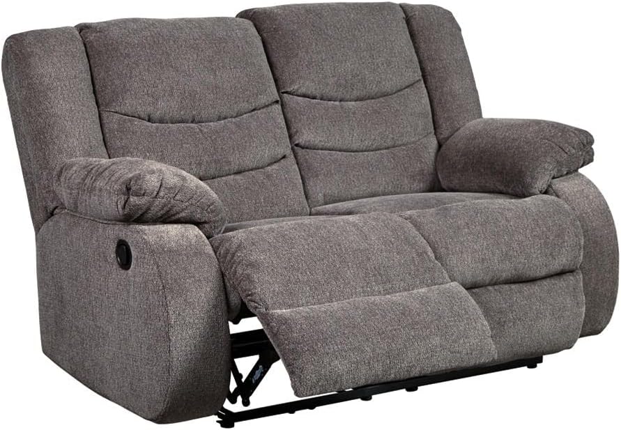 Signature Design by Ashley Loveseat Reclining, Dark Gray