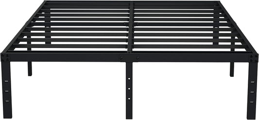 EMODA 16 Inch Black California King Bed Frames Heavy Duty Metal Platform No Box Spring Needed for Mattress Foundation, Noise Free, Easy Assembly