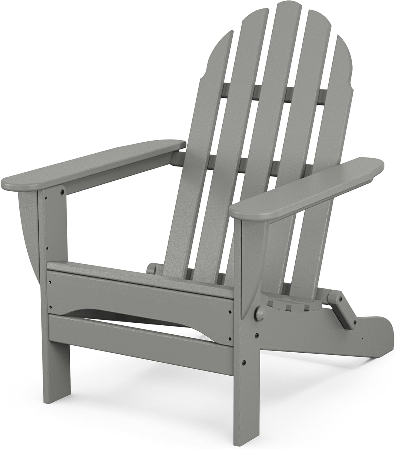 POLYWOOD AD5030GY Classic Folding Adirondack, Slate Grey