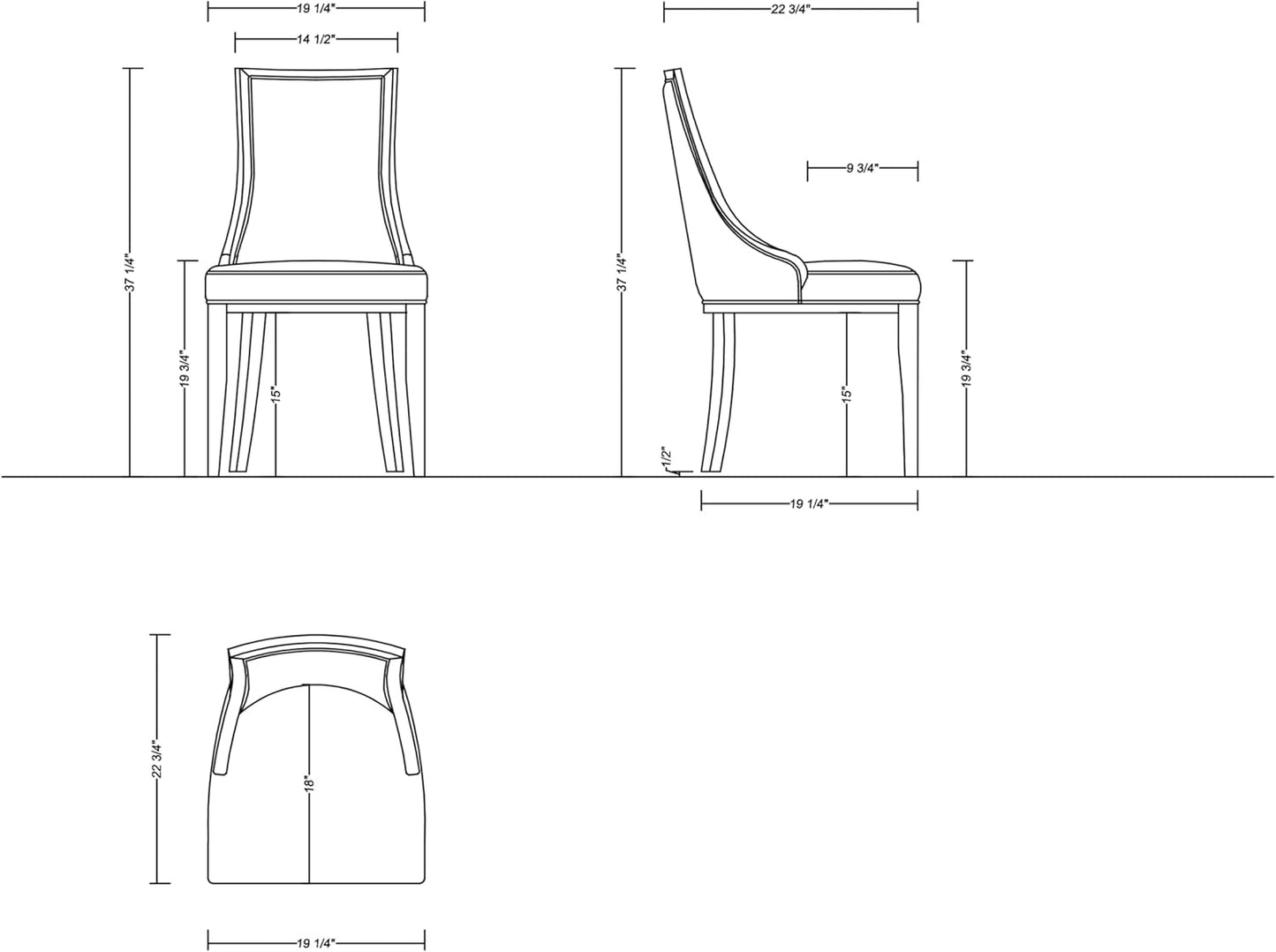 Manhattan Comfort Grand Faux Leather Dining Chairs, Traditional Design with Rectangular Channeling, Solid Beech Wood Frame, Walnut Finish, 300 lb Capacity, Fully Assembled, Set of 6, Light Grey