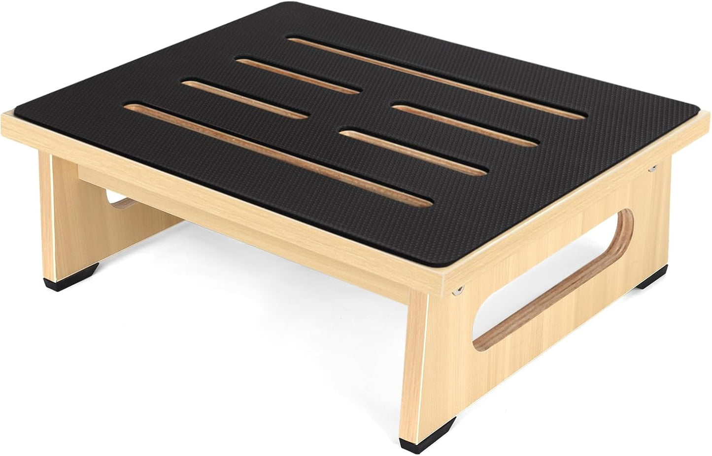 One Step Stool for Adults Seniors with Non-Slip Rubber Stepping Feet, Heavy Duty Platform Step Stools, 5.5 in Portable Bed Steps for High Beds for Bathroom, Bedroom, Kitchen & Bedside Kids Support