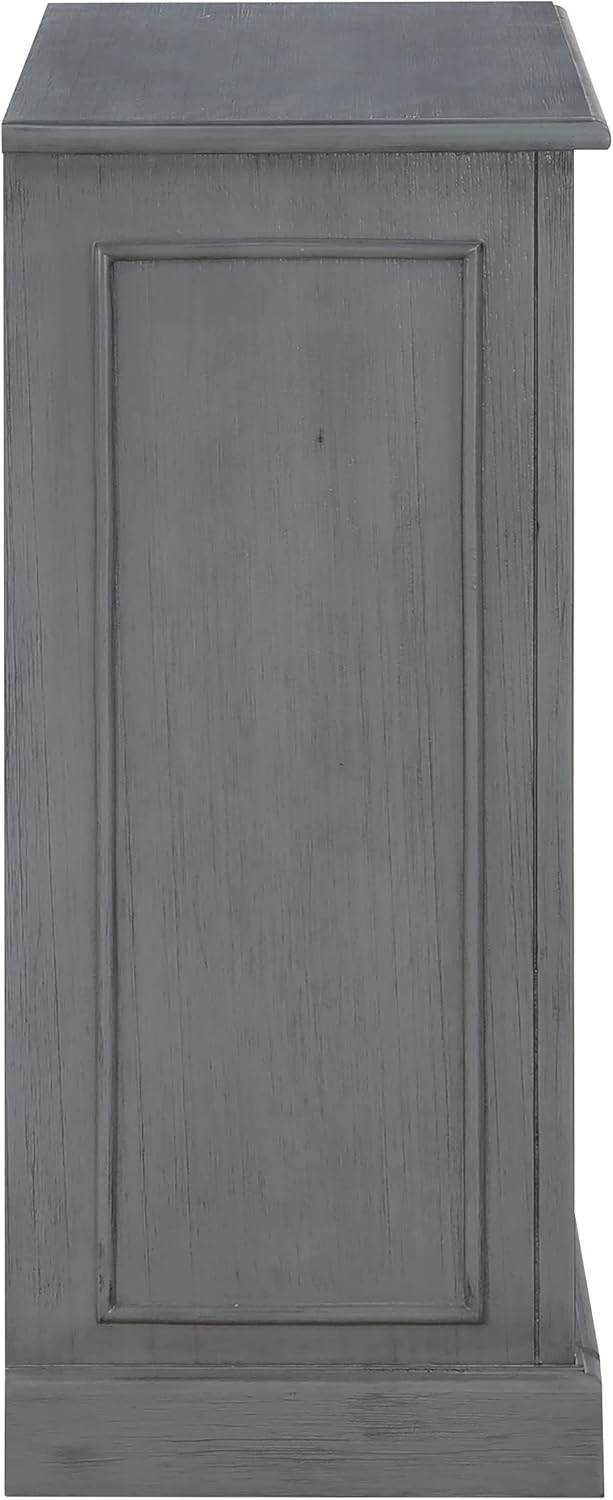 OSP Home Furnishings Country Meadows 2-Shelf Bookcase, Plantation Grey