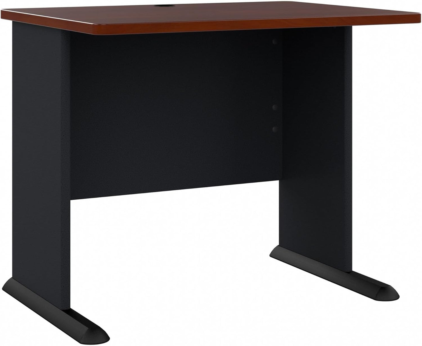 Bush Business Furniture Series A 36W Small Desk in Hansen Cherry and Galaxy, Compact Computer Table for Home or Professional Office