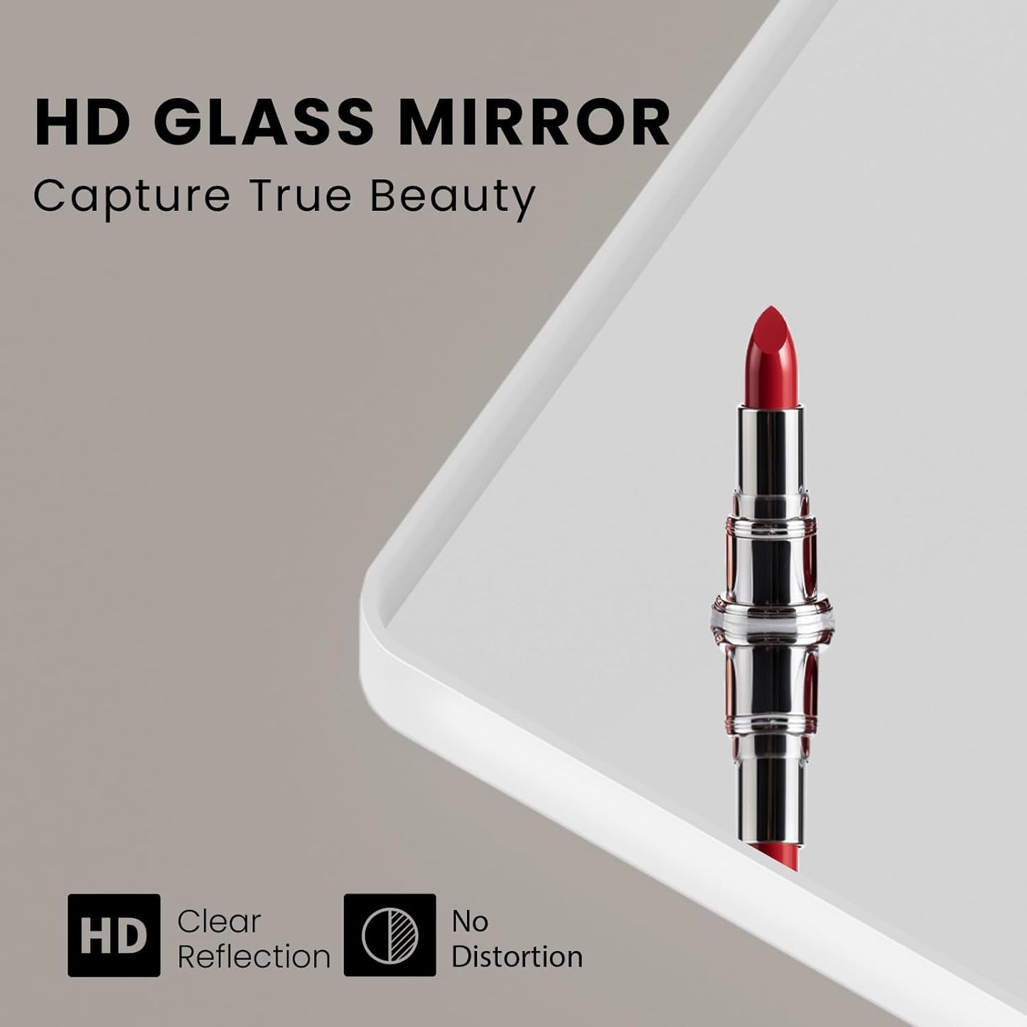 White Bathroom Mirror 72x36 Inch, White Metal Framed Bathroom Mirror for Wall, Rounded Rectangle Matte Bathroom Vanity Mirror, Tempered Glass, Anti-Rust, Horizontal/Vertical