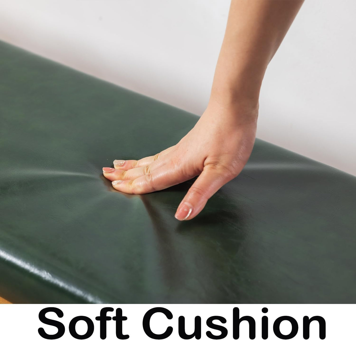 Shoe Rack Bench, Solid Wood Entryway Bench(Green-39.4")