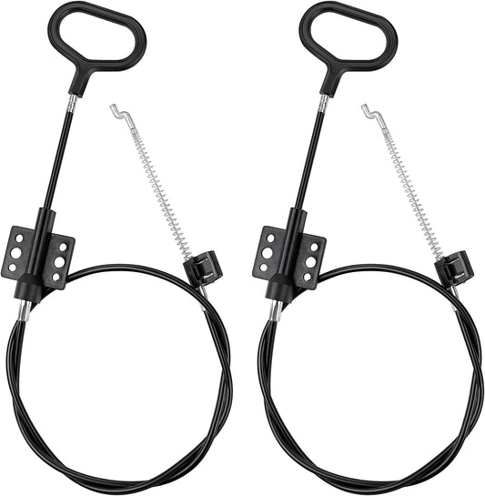 yuntop Sofa Recliner Cables Sofa and Reclined Chair Replacement Part D Ring Couch Recliner Pull Handle with S Tip for Cable Total Length 36.5 Inch Exposed Length 5Inch (2 Pack Black)