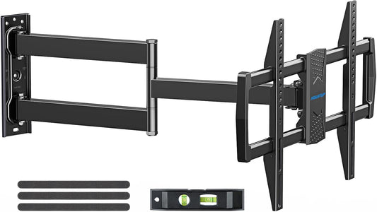MOUNTUP Corner TV Wall Mount for Most 42-75 Inch TVs with 32” Long Extension, Long Arm TV Mount, Full Motion TVs Mount Swivel Articulating Mounts, MAX VESA 600x400mm, Holds up to 99 lbs MU0076