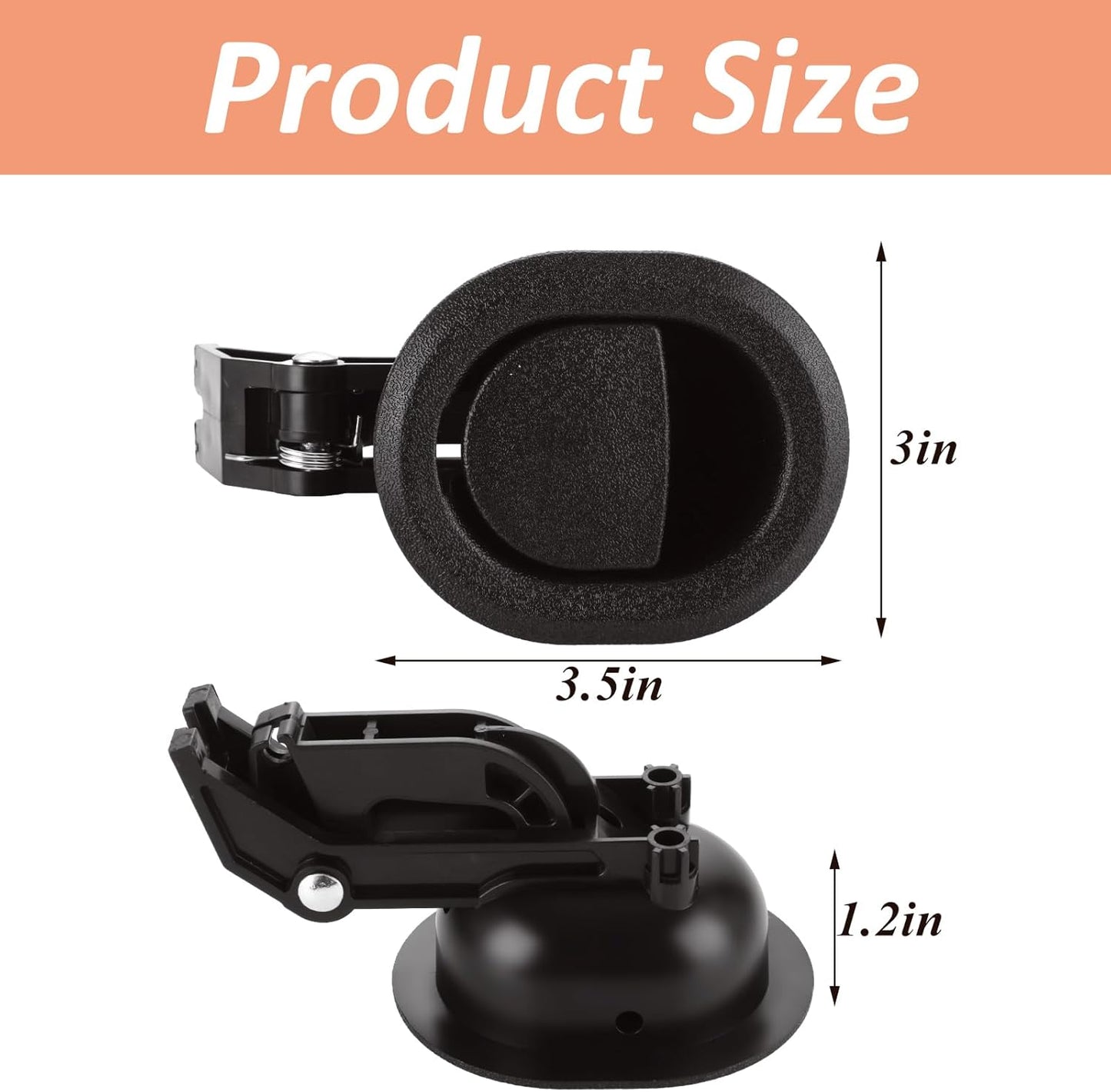 4 Pack Recliner Pull Handle Replacement, 3.5x3 Inch Recliner Replacement Parts with Cable, Fits Ashley Lazy Boy and Most Recliner Brands Couch Sofa Chair Furniture