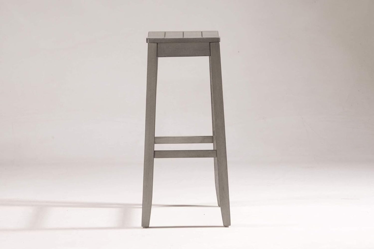 Hillsdale Furniture Fiddler Backless Saddle Bar Stool, Aged Gray