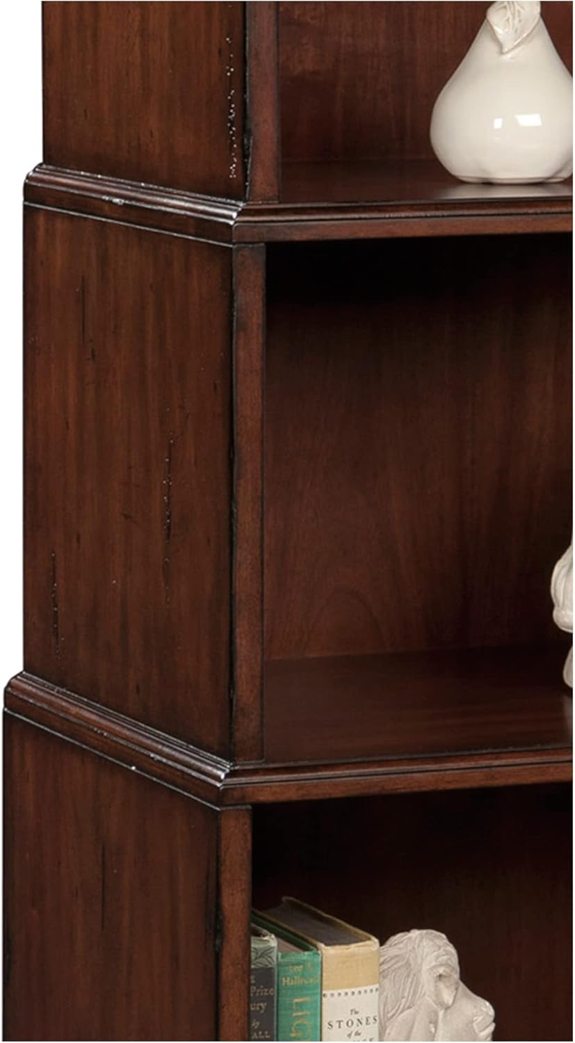 Hekman Special Reserve Wooden Bookcase - 4-Tier Wooden Bookshelf, Solid Wood Bookcase for Book Organizer, Book Storage, Tall Narrow Bookshelf for Home Office, Kids Room, and Living Room Furniture