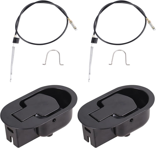 Metal recliner handle replacement, backrest tilt adjuster replacement parts, used for Ashley and most brands of sofa recliners to replace release handle puller, exposed cable length 4.9 inches (2 pcs)