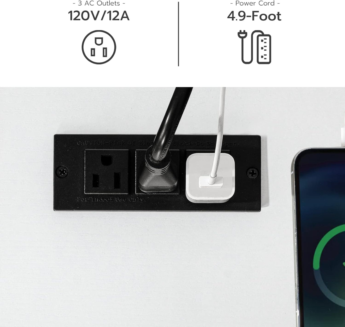 HOOBRO Kitchen Island with Power Outlet, Kitchen Storage Island with Spice Rack and Drawer, Rolling Kitchen Cart on Wheels, for Home, Kitchen and Dining Room, White WT82UZD01G1