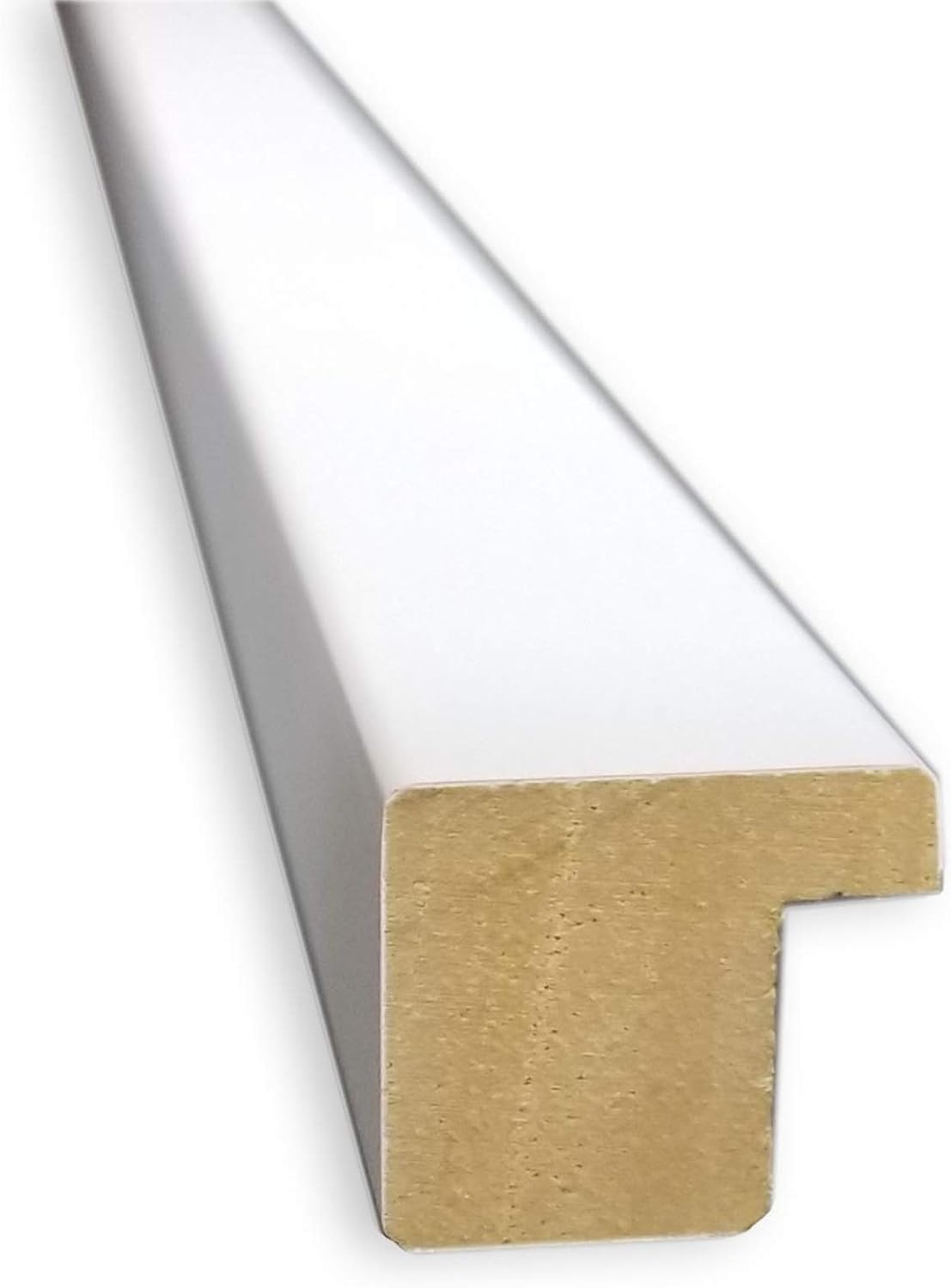 Amanti Art White Bathroom Mirror for Over Sink, 26x38 Svelte White Rectangle Vanity Mirror, Large Modern Contemporary Wood Frame, Hangs Horizonally and Vertically, Bathroom Wall Decor, Beveled Edge