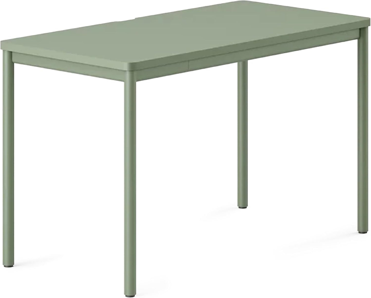 Branch Daily Desk - Functional at Home Office Desk with Effortless Assembly, Timeless Design, Rounded Corners, and Built-in Cable Notch - 48” W x 28.5” H x 24” D - Sage Work Table