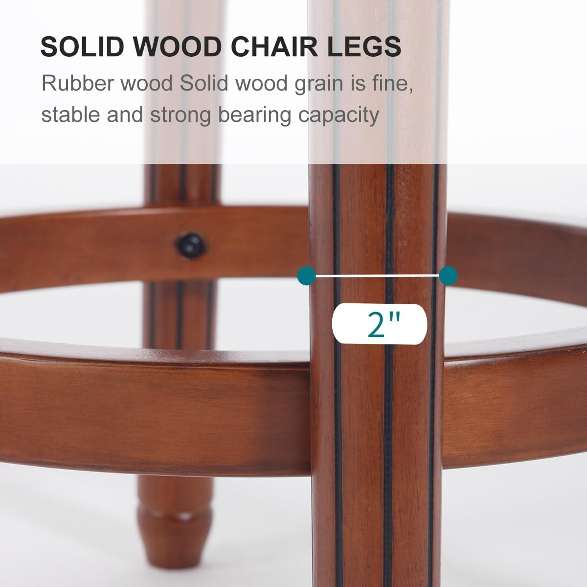 Cow top Leather Wooden Bar Stools, 29.5" Bar Height Bar Chair with Back, 180 Degrees Swivel Barstools Chair for Home Kitchen Counter,Dining Room (Black-2pcs, Counter Height-Seat Height 26”)