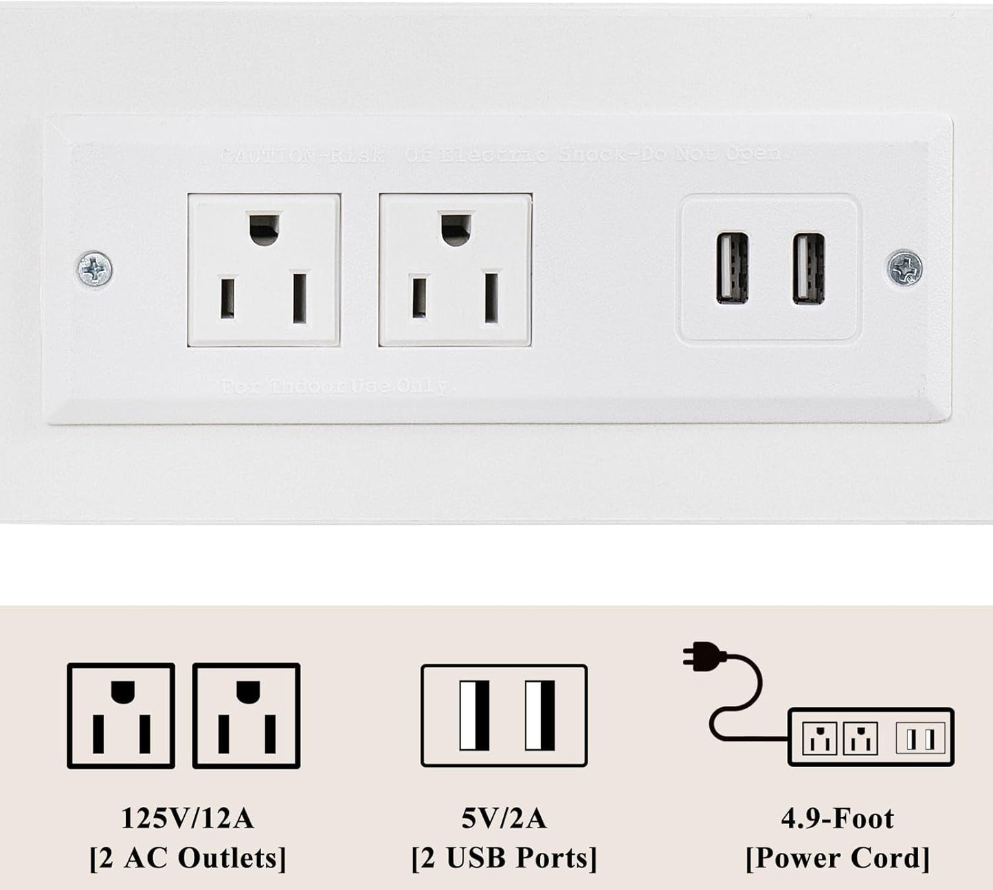 3-Tier Small Narrow Wood Side Table with Charging Station, Skinny Nightstand for Small Space, Slim Bedside Table with Storage for Couch, Thin End Table with USB Ports and Outlets, White