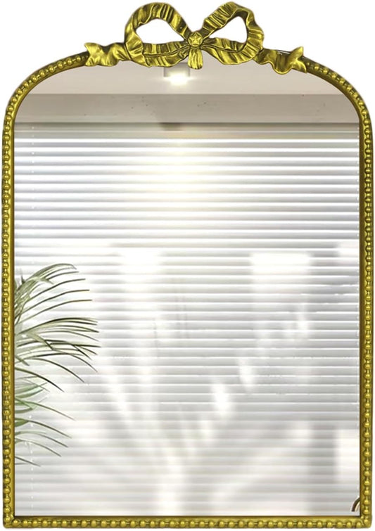 Baroque Decorative Mirror, European-Style Retro Gold Style Baroque Wall Hanging European-Style Makeup Mirror, Bathroom Mirror, Palace,Can be Used for Decoration