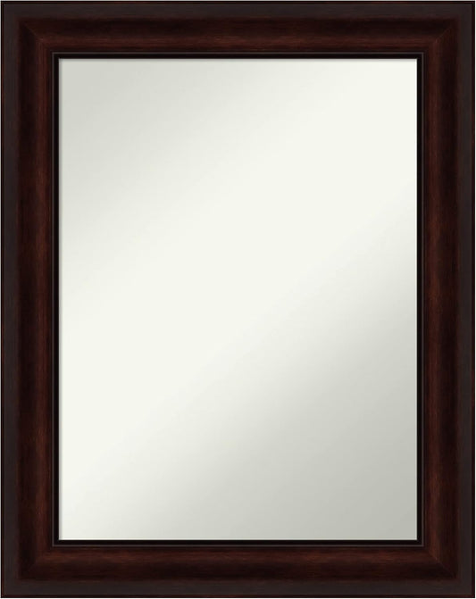 Amanti Art Silver Bathroom Mirror for Over Sink, 28x22 Classic Honey Silver Rectangle Vanity Mirror, Medium Casual Frame, Hangs Horizonally and Vertically, Bathroom Wall Decor, Non-Beveled Edge