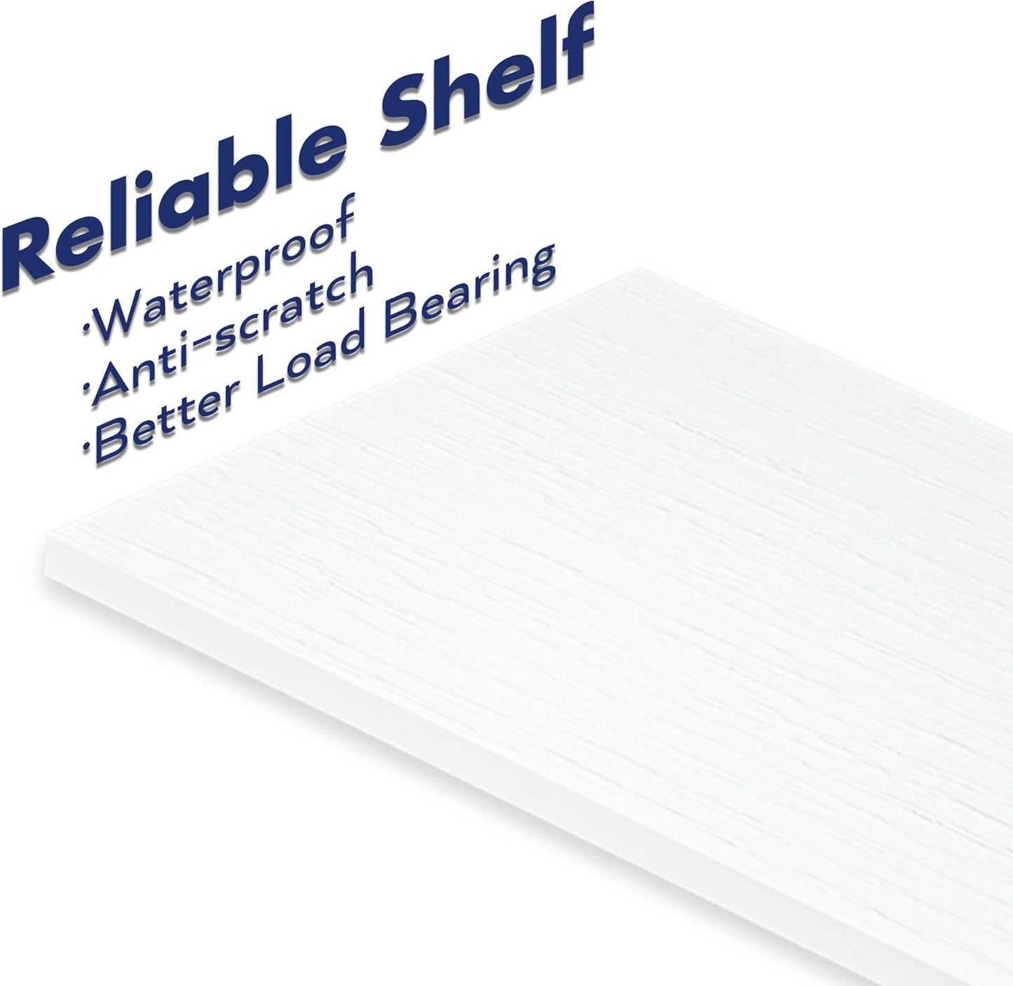 NUMENN 5 Tier Bookshelf, Tall Bookcase Shelf Storage Organizer, Modern Book Shelf for Bedroom, Living Room and Home Office, White