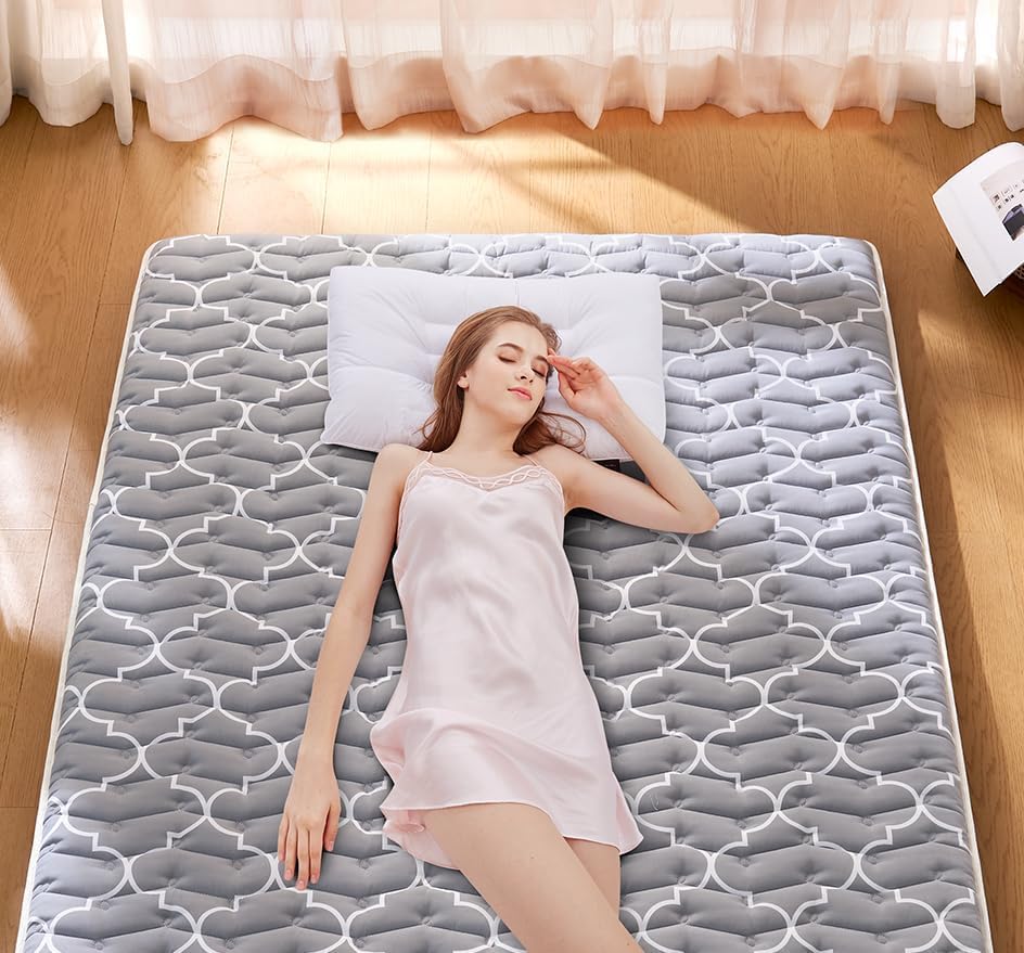 Premium Foam Japanese Floor Mattress Futon Mattress,100% High Density Comfortable Foam,Thicken Tatami Mat Sleeping Pad,Portable Kids Adults Sleeping Mats for Guest Room, Dormitory