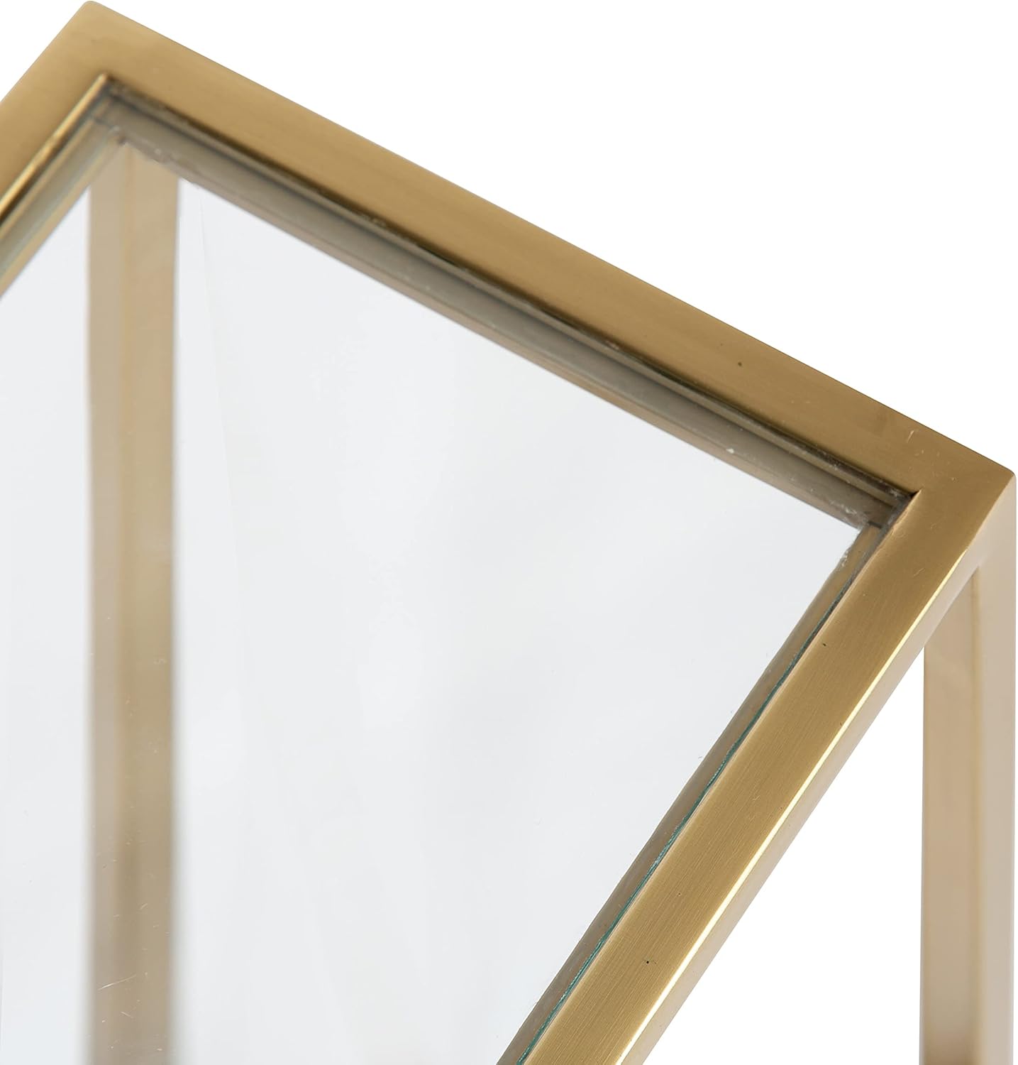 Kate and Laurel Jaspur Modern Drink Table, Gold, Decorative Glam Accent Table for Display and Storage